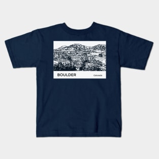 Boulder Colorado Kids T-Shirt